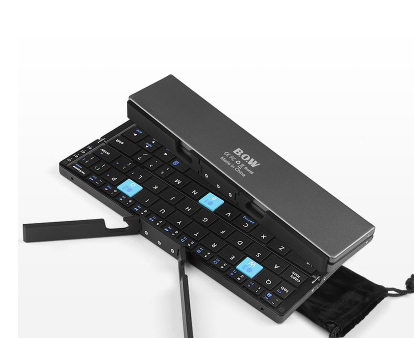 Mini clavier sans fil Bluetooth pliant à trois