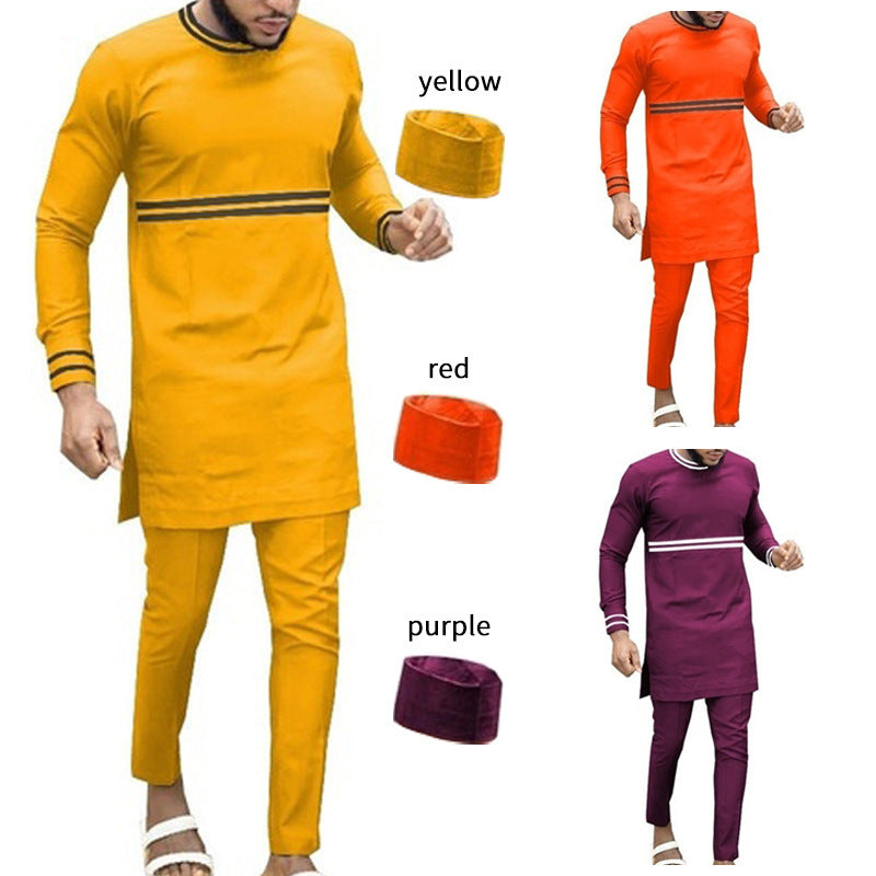 Halloween Costumes African Men's Clothing Traditional Outerwear Suits