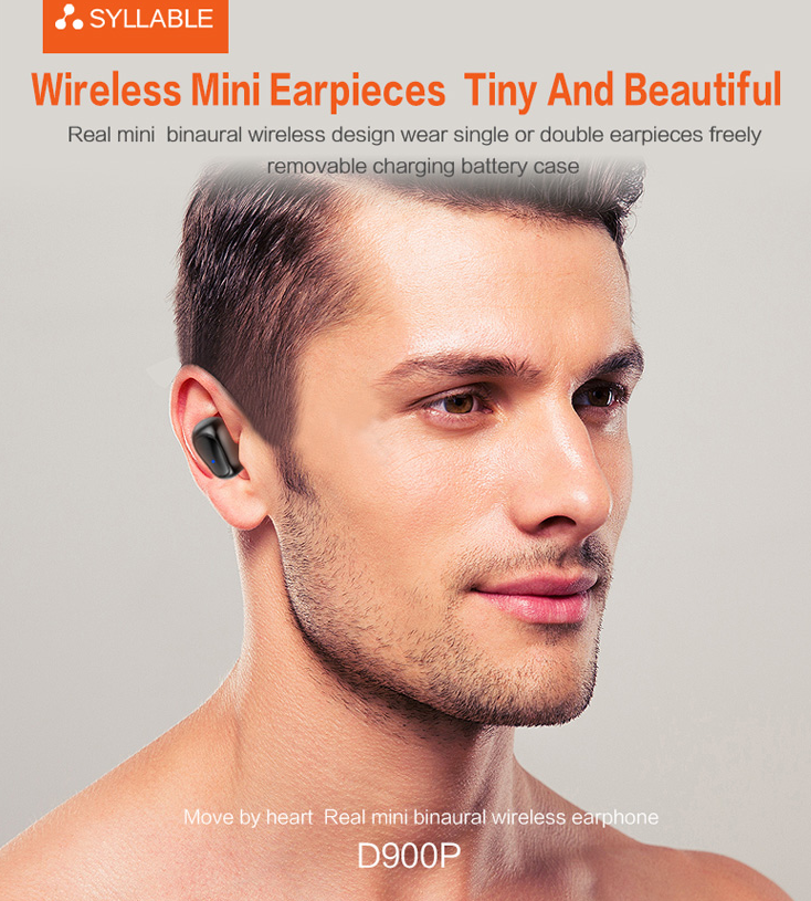 5.0 Binaural Real Wireless Mini Stealth Air Separate Stereo TWS Sports Headphones In-Ear Bluetooth 5.0