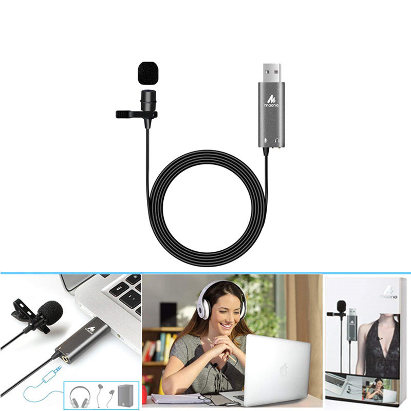 usb condenser lavalier microphone