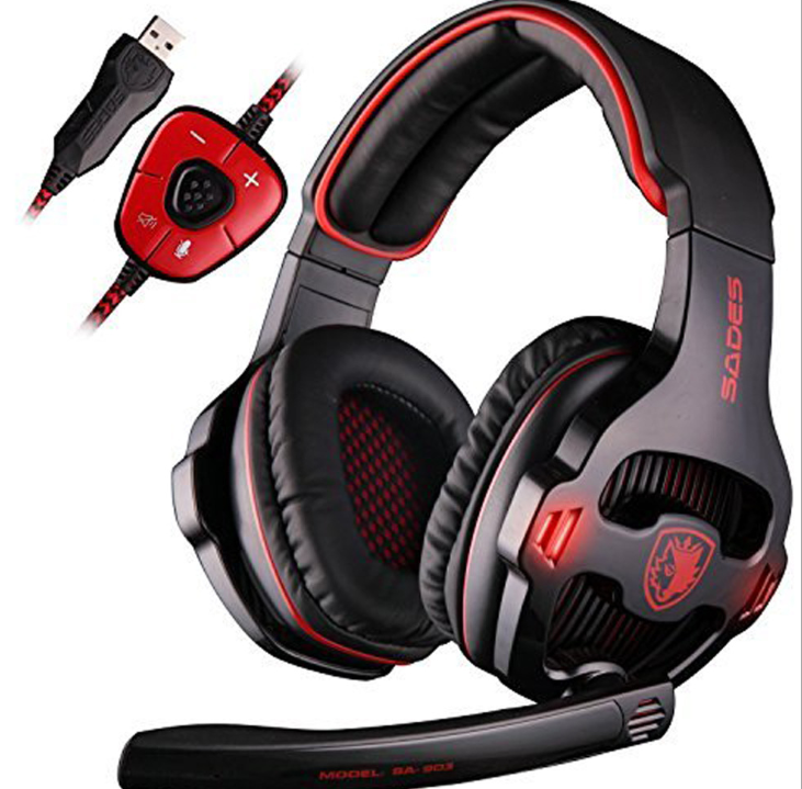 SA-903 casque de jeu casque USB ordinateur professionnel e-sports casque avec Microphone