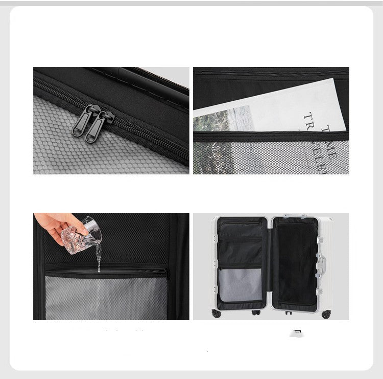 Multi-functional Pull Rod Of Large-capacity Aluminum Frame Luggage Compartment