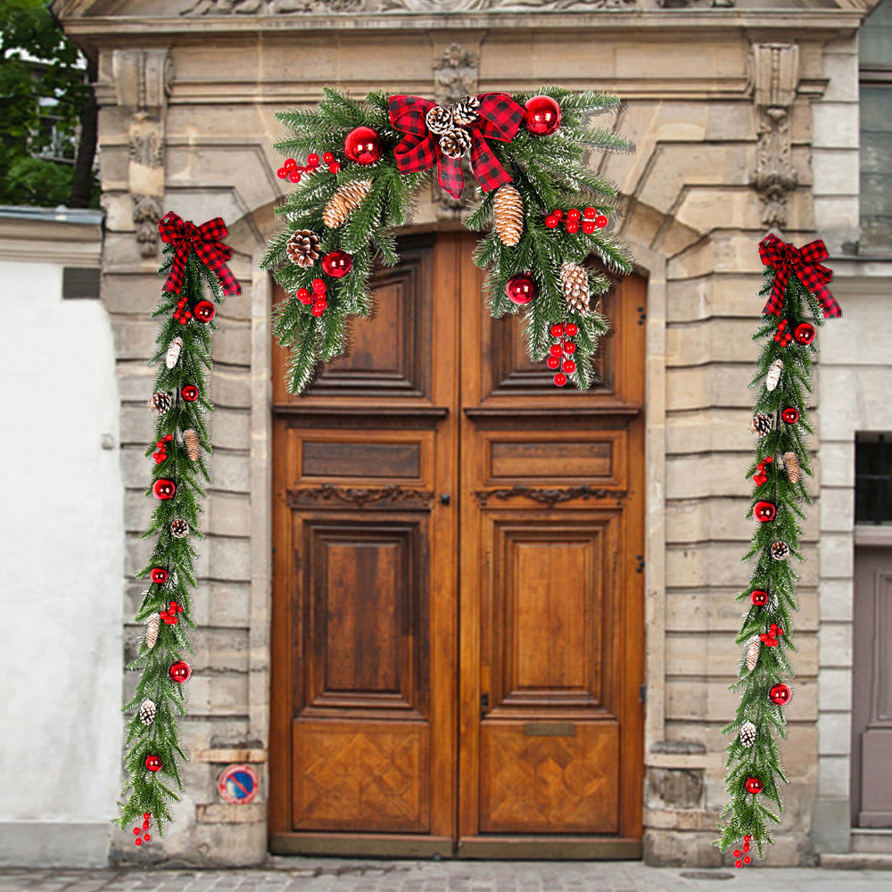 Adornos navideños para colgar en la pared de la ventana