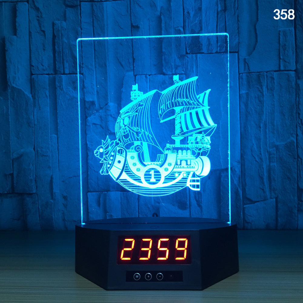 Explosion electronic products glowing dolphin 3d night light creative gift led wireless charging table lamp