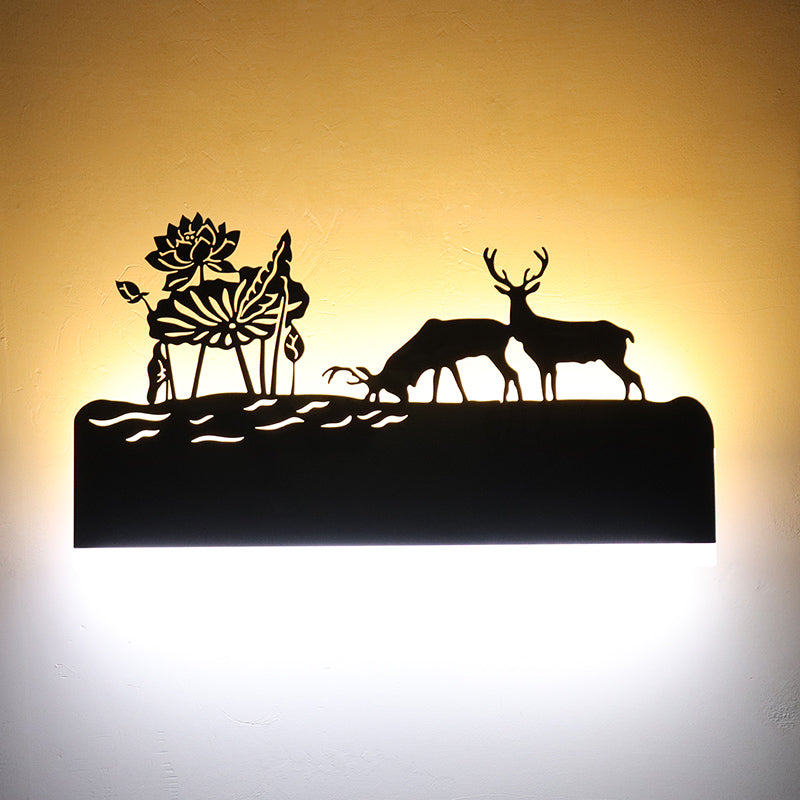 Applique murale de fond acrylique LED nordique