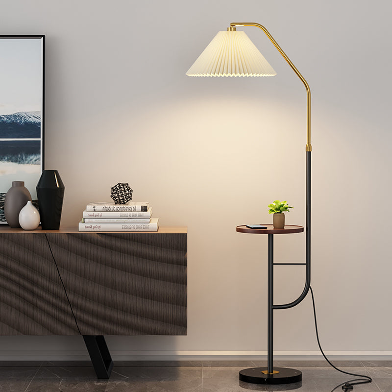 Lampe de bureau de luxe avec chargeur sans fil USB, style nordique