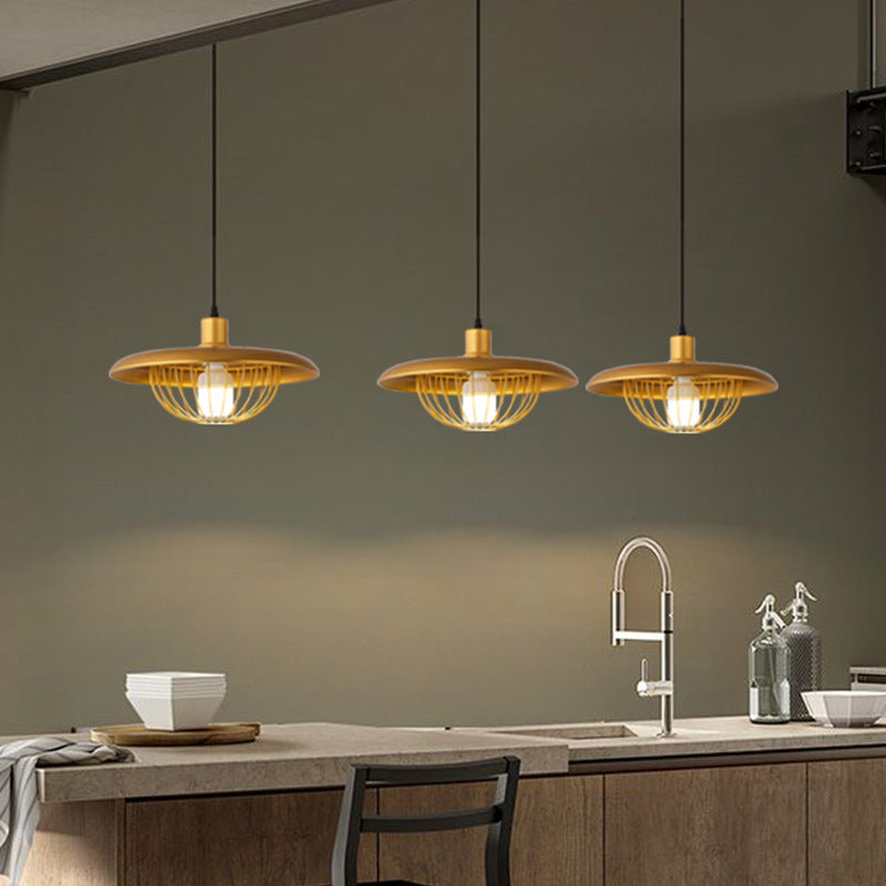 Simple Creative Macaron Led Flying Saucer Chandelier