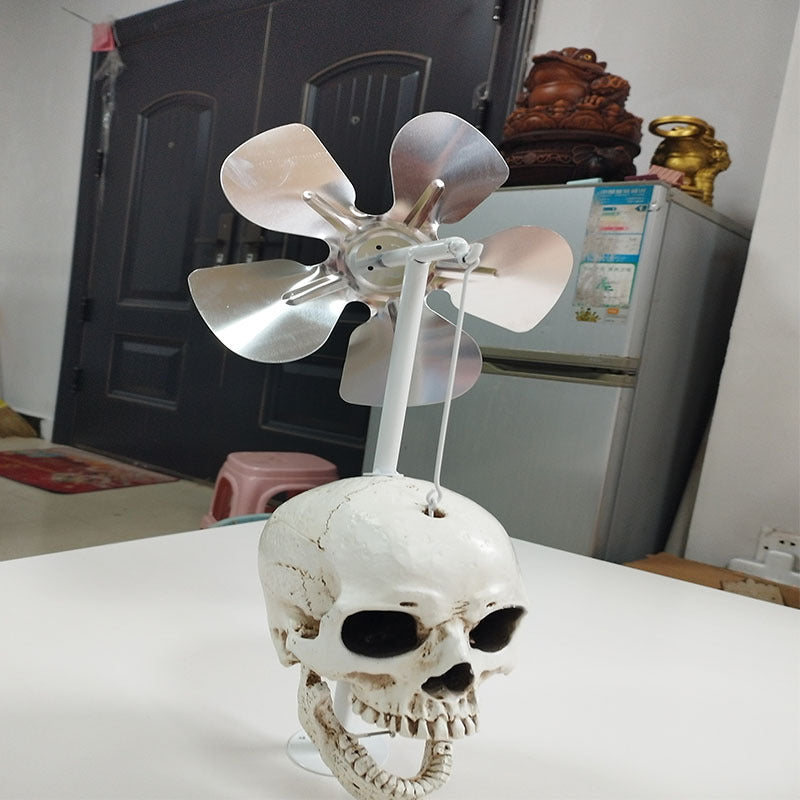 Halloween Day Of The Dead Windmill Rotating Skull Crafts