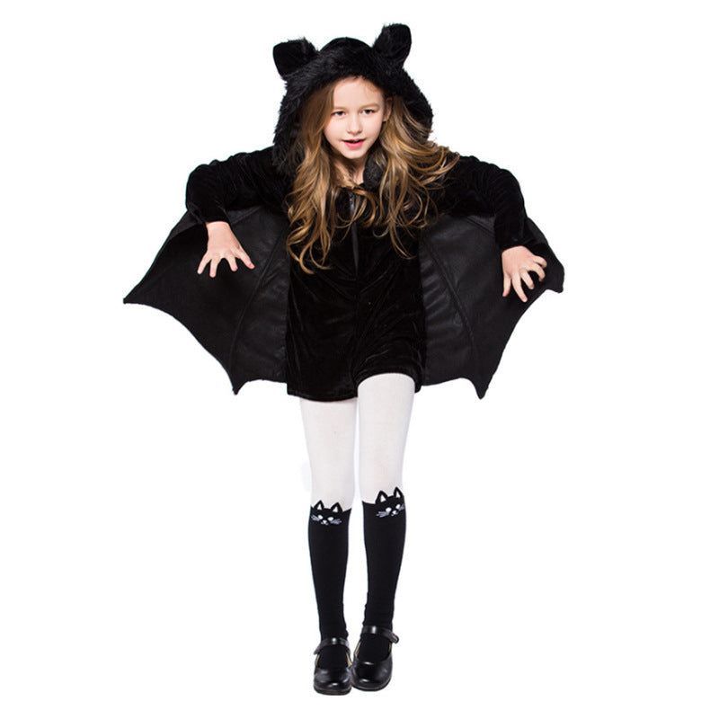 Déguisement d'Halloween pour enfants - Costume de chauve-souris noire - Cosplay