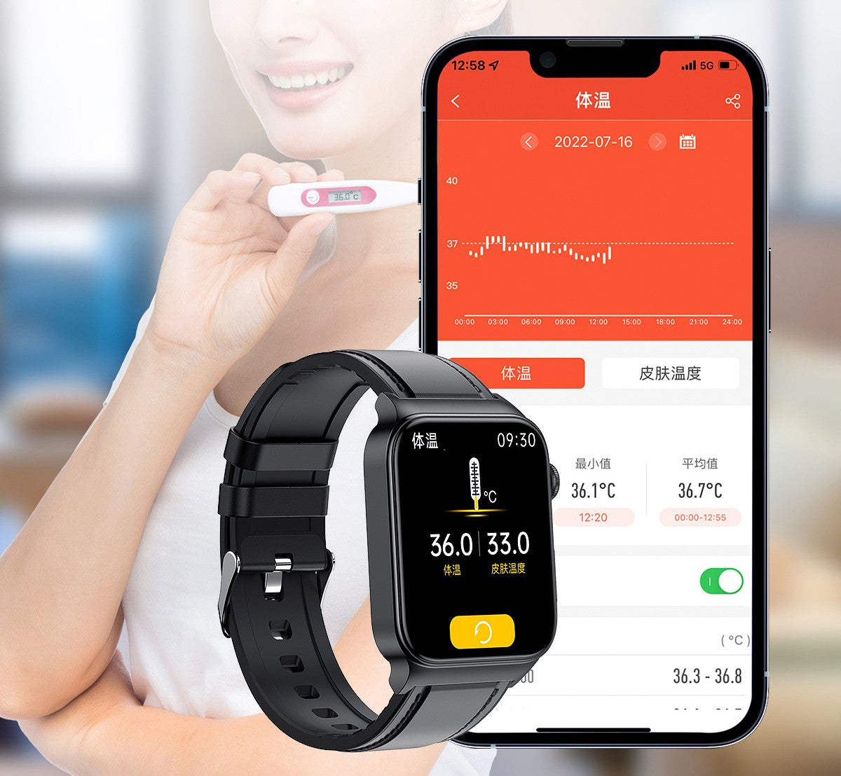 Reloj inteligente deportivo con monitoreo de ECG