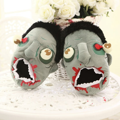 Chaussons zombies amusants d'Halloween The Walking Dead