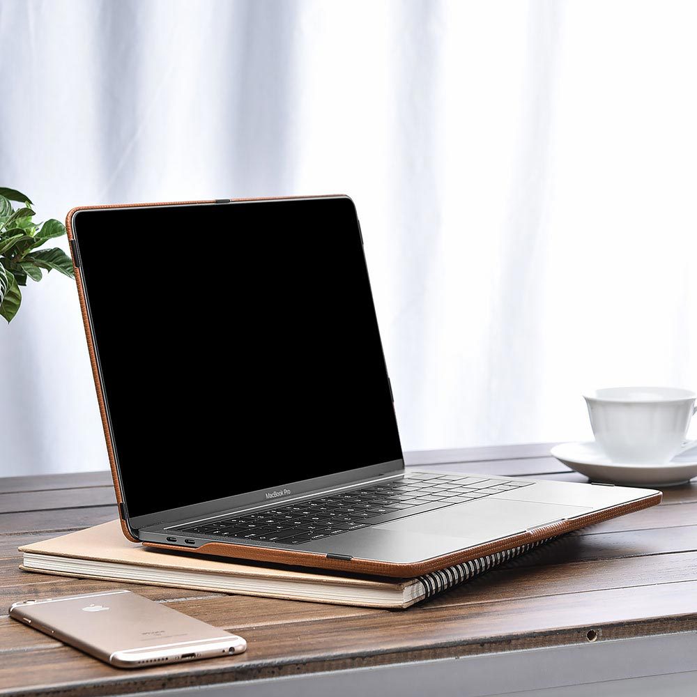 Convient pour Apple Notebook, housse de protection en cuir Ultra-mince