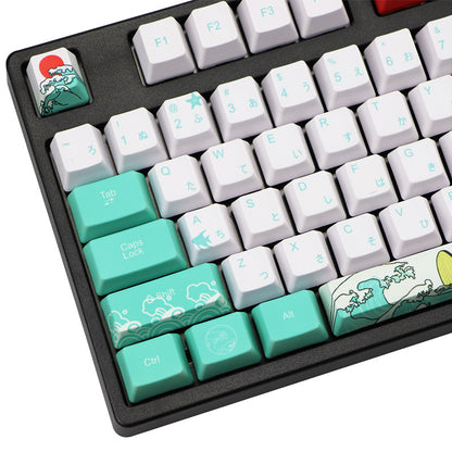 Clavier à cinq côtés Coral Sea Keycap