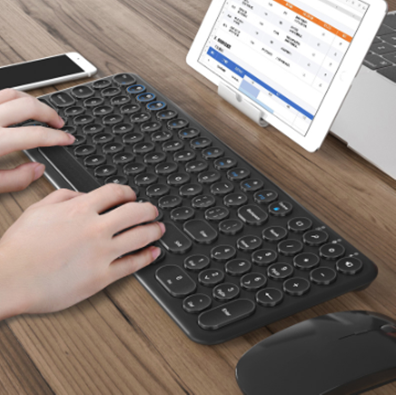 Teclado Bluetooth para computadora portátil Oficina dedicada a escribir con teclas numéricas