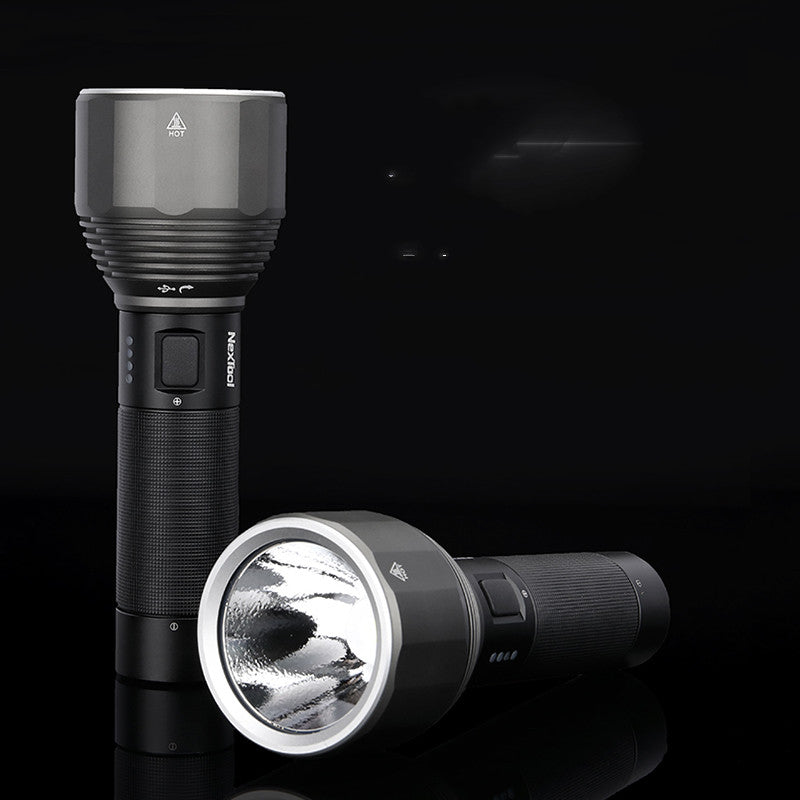 Lampe de poche extérieure à lumière forte, 2000 Lumens, Rechargeable, Super lumineuse