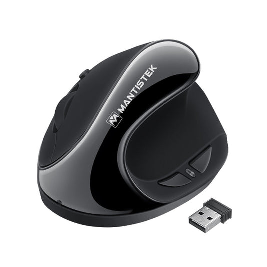 Souris optique ergonomique verticale 2.4G, 3 niveaux DPI réglables