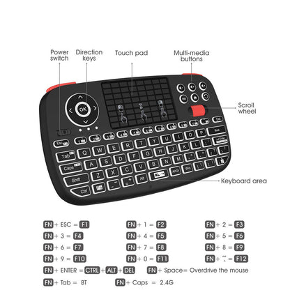 Dual Mode Mobile Phone Bluetooth Keyboard Mini Wireless 2.4g Keyboard