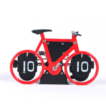 Reloj con tapa creativo, reloj con forma de bicicleta, alarma de mesa, reloj de viaje, decorativo para el hogar