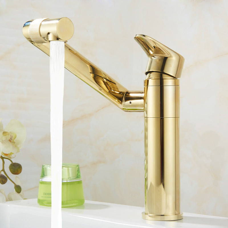 Rotatable Faucet For Hot And Cold Wash Basins