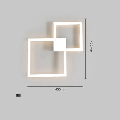 Modern Creative Geometric Square Aisle Wall Decoration Lamps