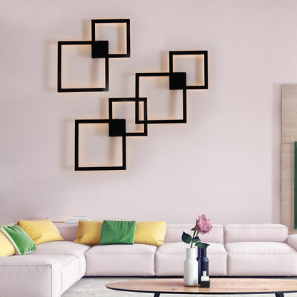 Modern Creative Geometric Square Aisle Wall Decoration Lamps