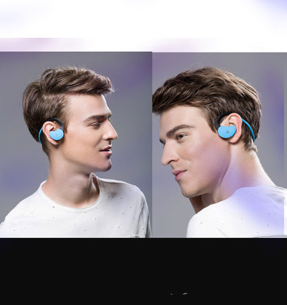 Two-In-One Bluetooth Headset Built-In Card 32GMP3 Ear-Mounted Sports Music Headset