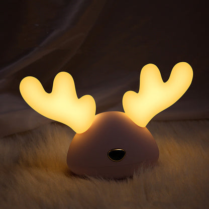 USB LED veilleuse cerf petit bois dessin animé cerf veilleuses changeantes veilleuse lampe