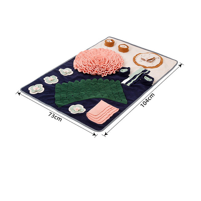 Western-Style Food Pet Sniffing Mat For Dining Table