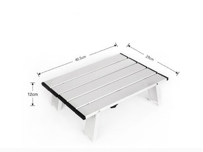 Mini mesa plegable de aluminio ultraligera para exteriores, playa, Camping