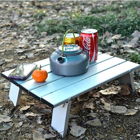 Mini mesa plegable de aluminio ultraligera para exteriores, playa, Camping