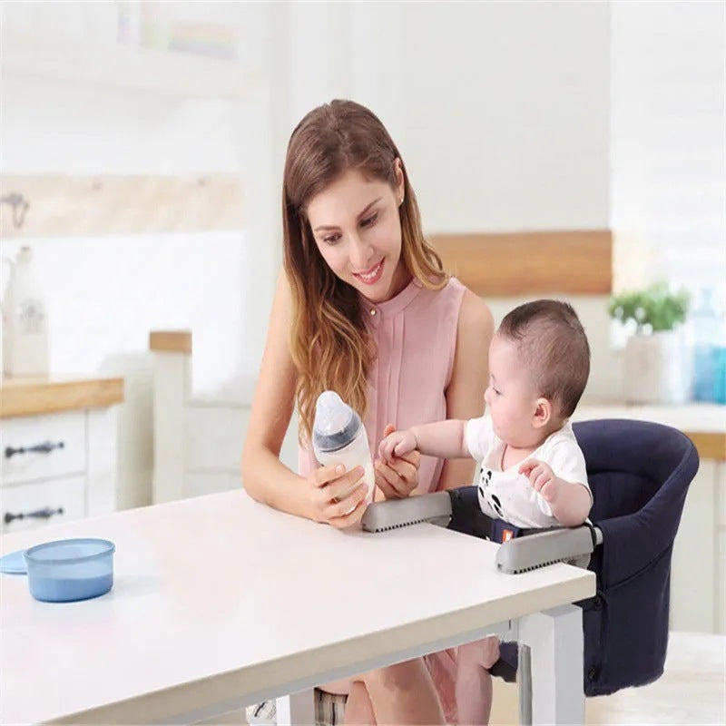 Silla auxiliar plegable para mesa de comer para bebés