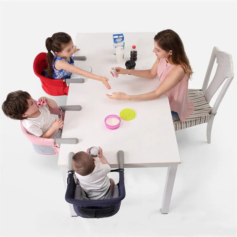 Silla auxiliar plegable para mesa de comer para bebés