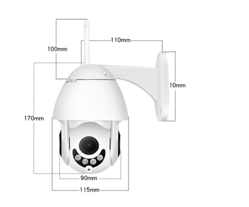 Caméra de surveillance réseau dôme sans fil