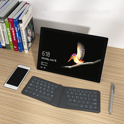 Compatible avec Apple, clavier Bluetooth pliable aérospatial, iPad, tablette, téléphone, clavier de bureau universel