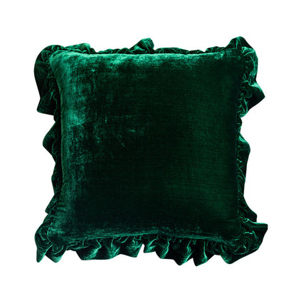 Coussin en dentelle, coussin de couleur unie, coussin de taille, coussin de tête de lit, housse de coussin