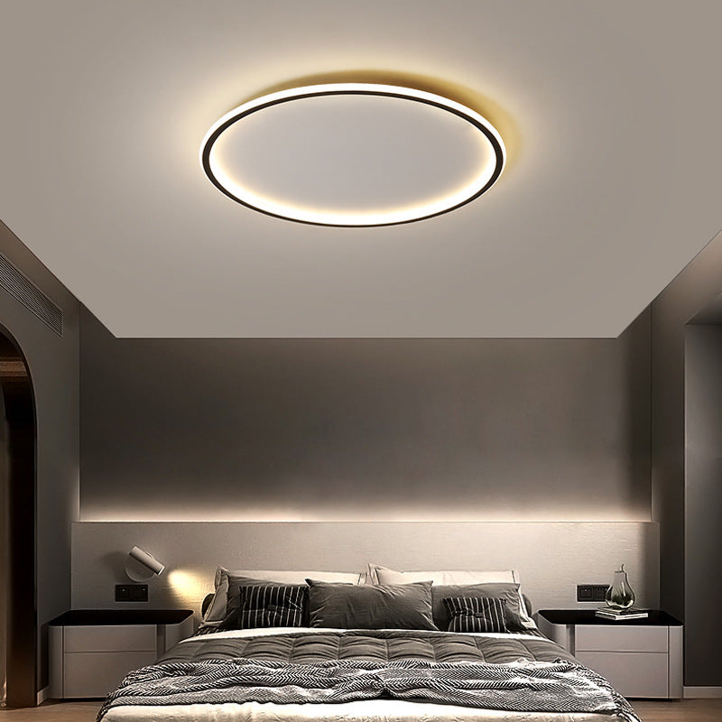 Luz LED moderna y minimalista para dormitorio.