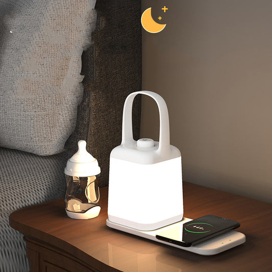 Smart Bedside Lamp Mobile Phone Wireless Charging Bedroom Creative Table Lamp