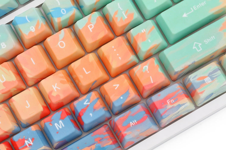 Personalización de cinco caras del teclado mecánico del OEM Keycap de la puesta del sol de la sublimación