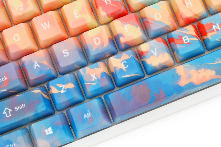 Five-Sided Sublimation Sunset Keycap Oem Keycap Mechanical Keyboard Customization