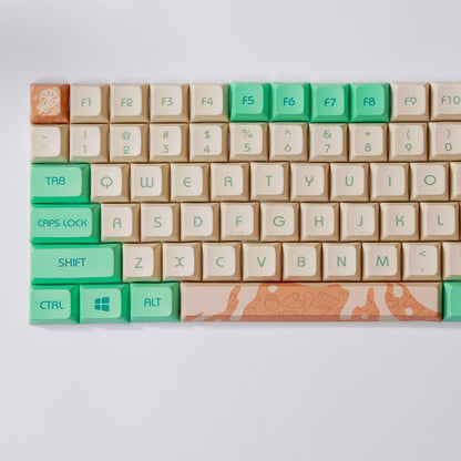 Mint Toffee DSA Ball Cap PBT Sublimation Keycap XDA104 Mechanical Keyboard Dedicated Keys