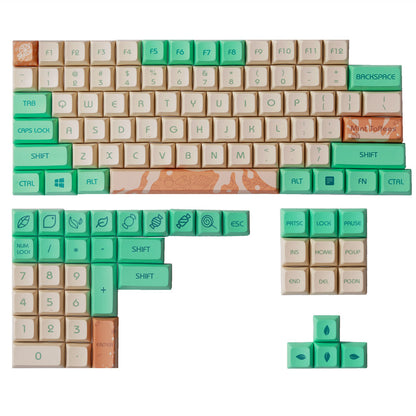 Menthe caramel DSA boule Cap PBT Sublimation Keycap XDA104 clavier mécanique touches dédiées