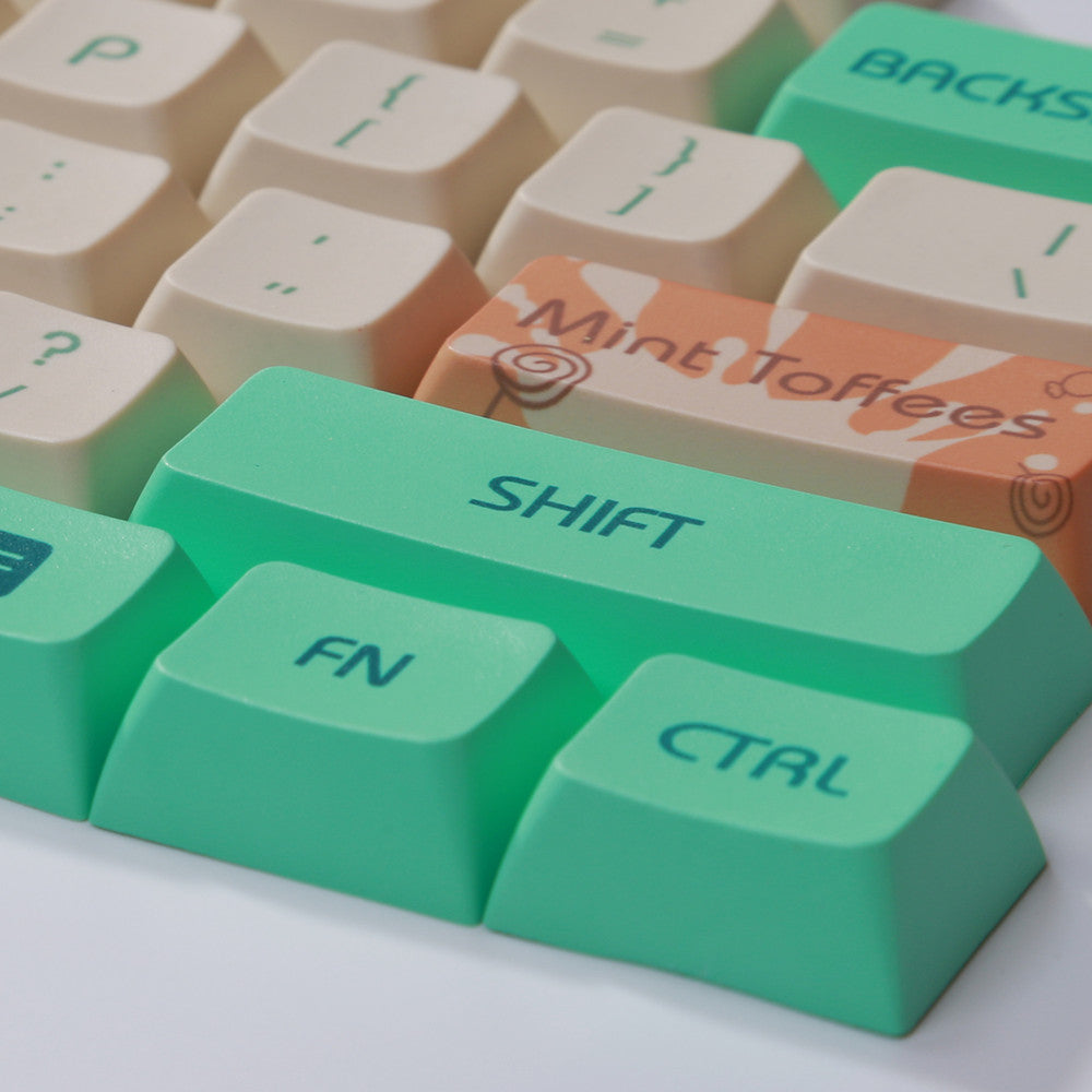 Mint Toffee DSA Ball Cap PBT Sublimation Keycap XDA104 Mechanical Keyboard Dedicated Keys