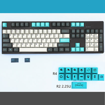 Ps Set fromage vert Nautilus Graphite Cyan bicolore Pbt clavier mécanique