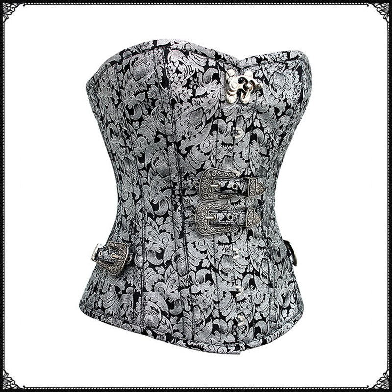 Magic Card Riding New European And American Retro Palace Gothic Vest Corset Steel Bone Cosplay Halloween Shooting Suit