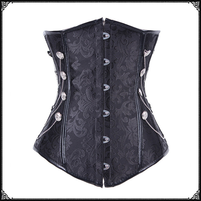 Magic Card Riding New European And American Retro Palace Gothic Vest Corset Steel Bone Cosplay Halloween Shooting Suit