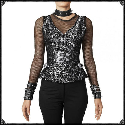 Magic Card Riding New European And American Retro Palace Gothic Vest Corset Steel Bone Cosplay Halloween Shooting Suit