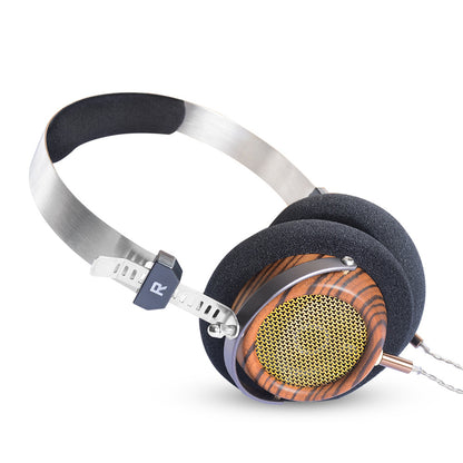 Retro Monitor Open Olive Wood Headphones