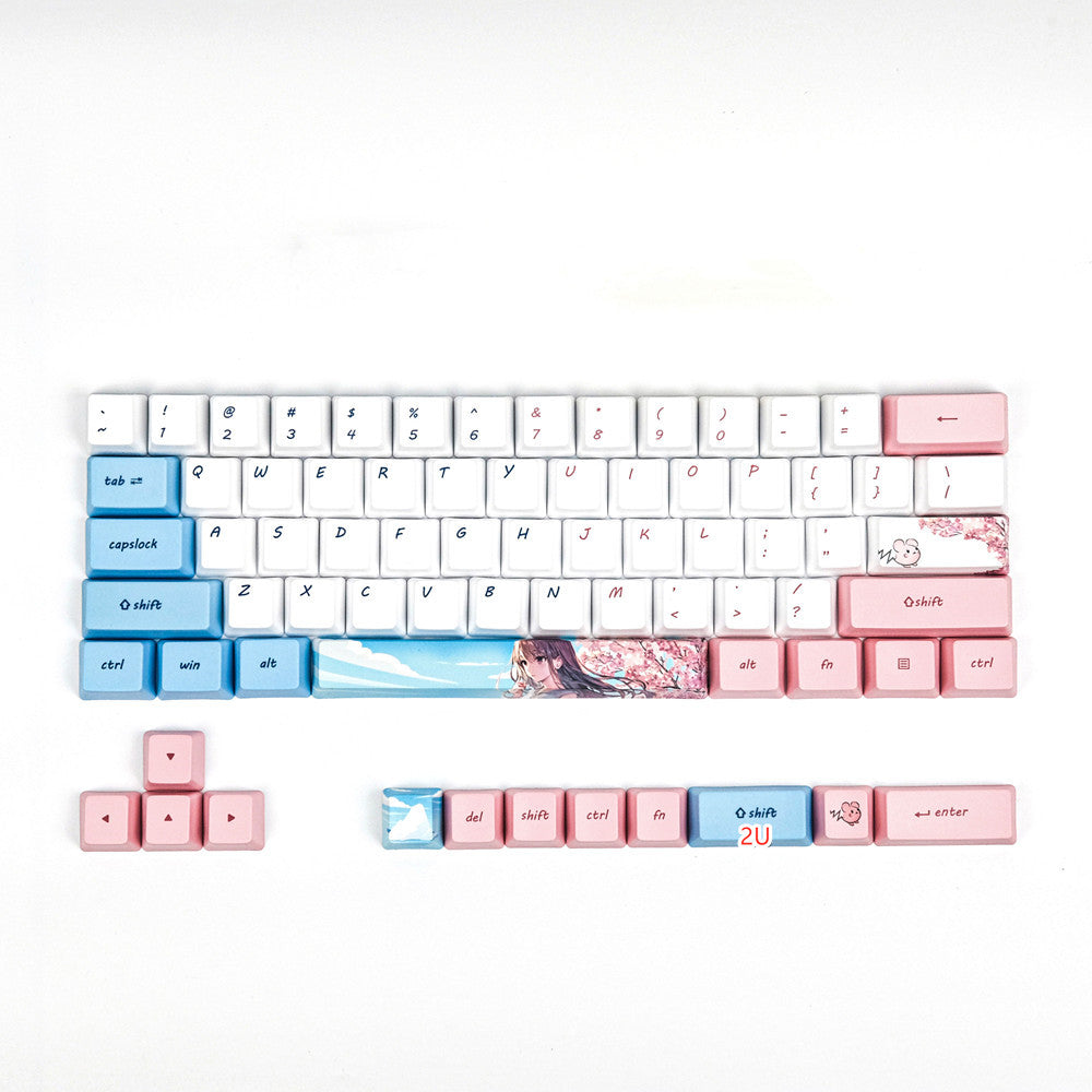 Animation de bande dessinée de Keycap de Sublimation PBT Compatible avec GK61