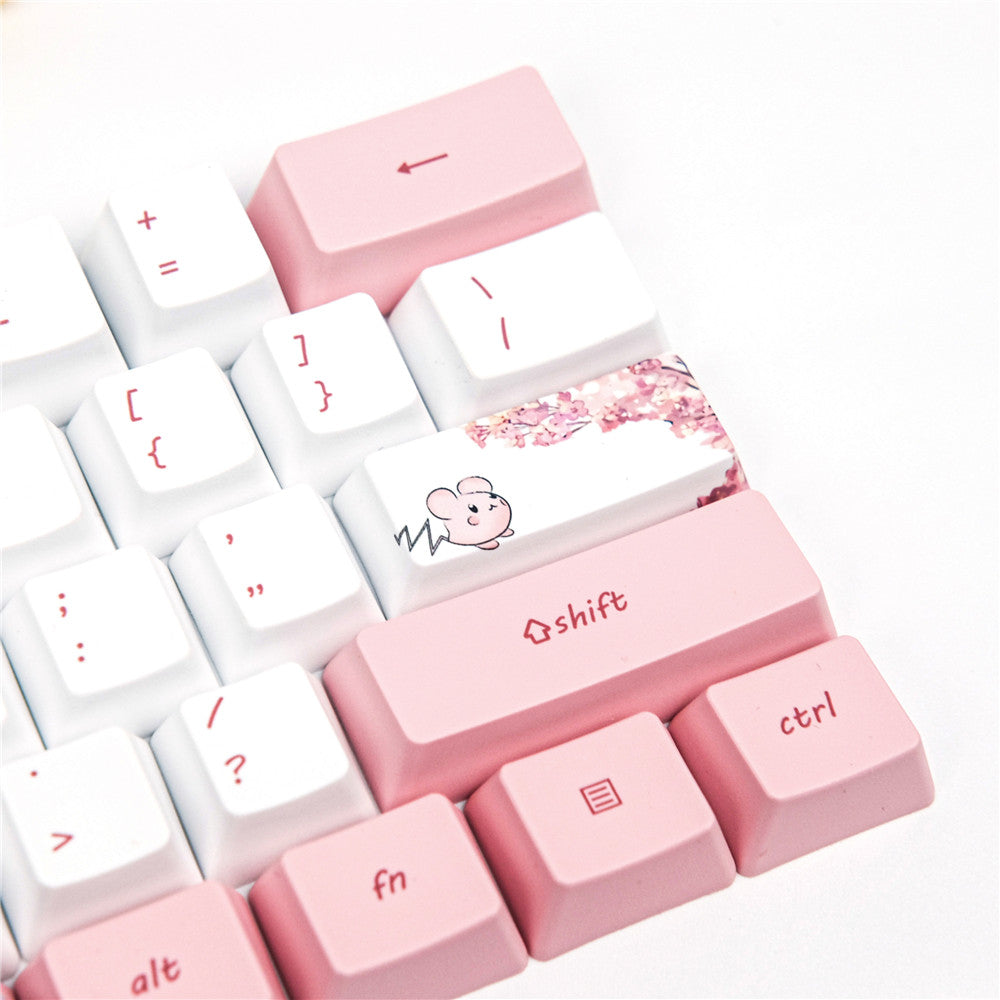 PBT Sublimation Keycap Cartoon Animation Compatible With GK61