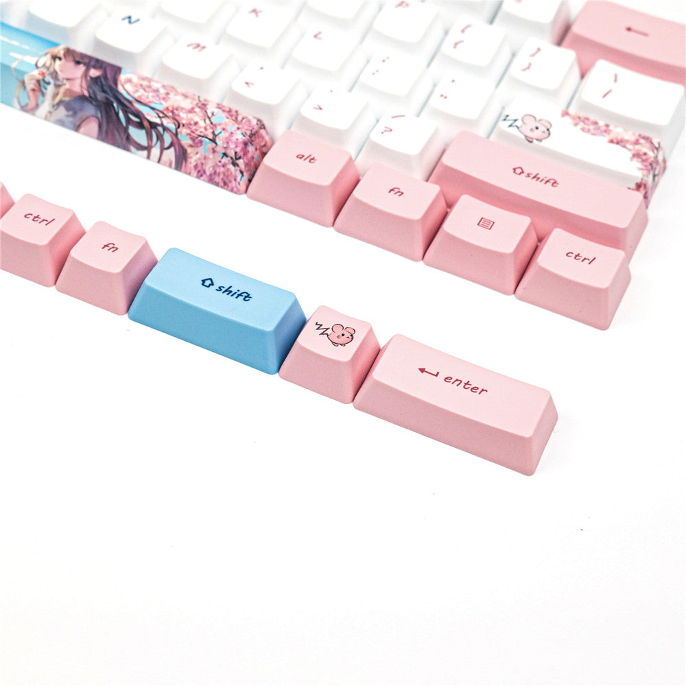 PBT Sublimation Keycap Cartoon Animation Compatible With GK61